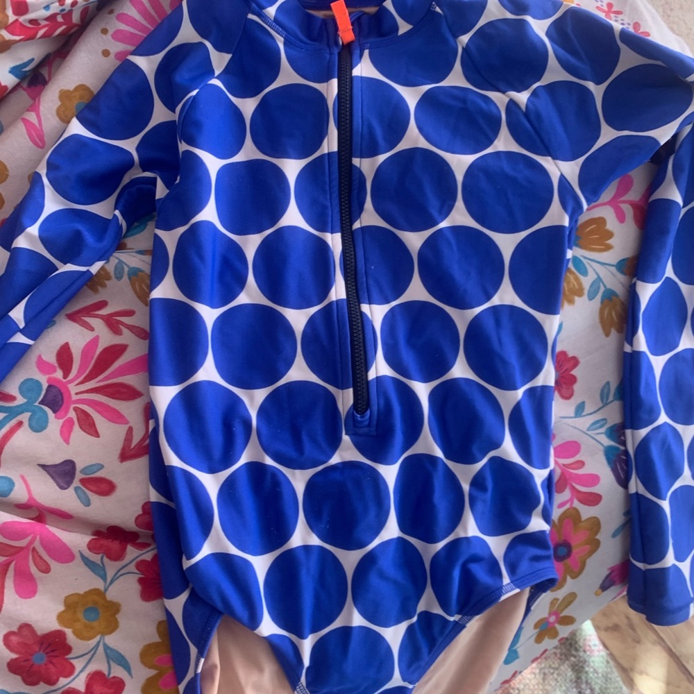 J crew Crew cuts size 12 rash guard body suit.  Fully lined in bodice.